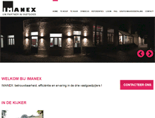 Tablet Screenshot of imanex.be